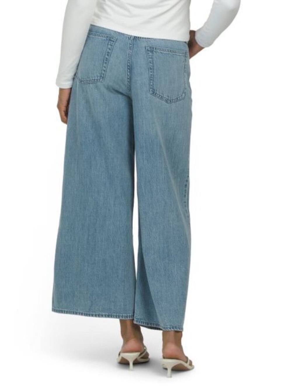Light Wash Serena High Waist Wide Leg Jeans - Picture 2 of 5